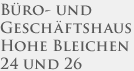 Bro- und Geschftshaus Hohe Bleichen Hamburg